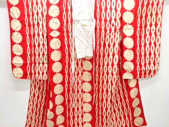 JAPANESE KIMONO / ANTIQUE JUBAN / SILK / KINSHA / 